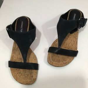 Donald Pliner shimmering leather Dylan san…